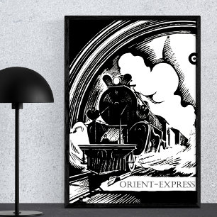treinreisliteratuur Orient Express Poster
