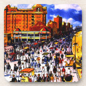  treinreizen in de Atlantische Oceaan Drankjes Onderzetter (Voorkant)