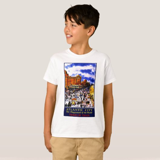 treinreizen in de Atlantische Oceaan T-shirt (Voorkant volledig)