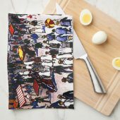  treinreizen in de Atlantische Oceaan Theedoek (Quarter Fold)