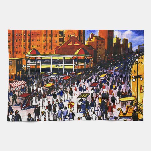  treinreizen in de Atlantische Oceaan Theedoek (Horizontaal)