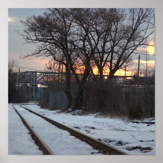 Treinreizen met Snow Poster (Voorkant)