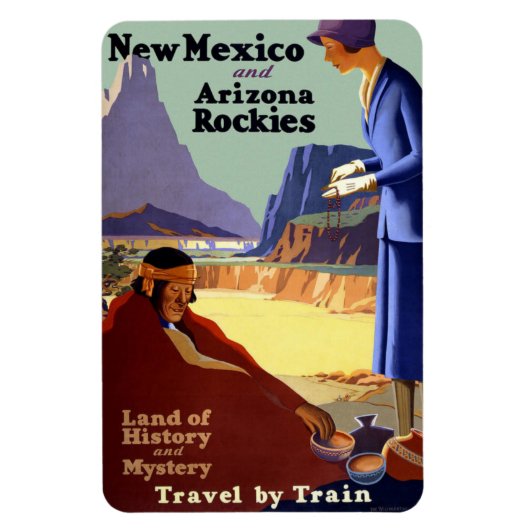 Treinreizen New Mexico Arizona Vakantie Magneet (Verticaal)