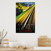 treinreizen voor de oorlog in Japan Poster (Keuken)