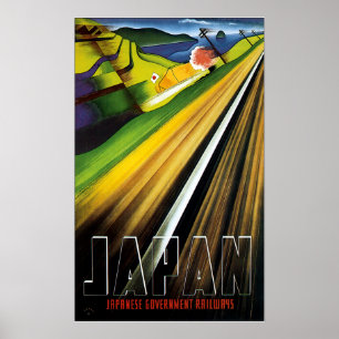  treinreizen voor de oorlog in Japan Poster