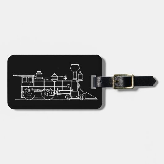 Treinreiziger Bagagelabel (Voorkant horizontaal)