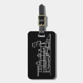 Treinreiziger Bagagelabel (Voorkant verticaal)