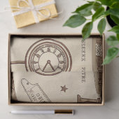 Treinreplica-stationpatroon (1) tissuepapier (Geschenk)