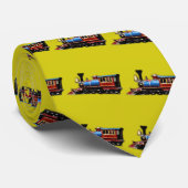 Treinrit (gele achtergrond) stropdas (Opgerold)