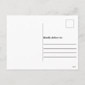 Treinrit met Kerstman en vrienden Feestdagenkaart (Achterkant)