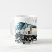 Treinrit naar het onbekende koffiemok (Voorkant links)