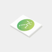 Treinritten, grensoverschrijdend rijden post-it® notes (Schuin)