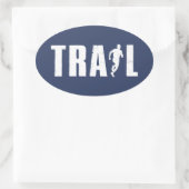 Treinritten Ovale Sticker (Tas)