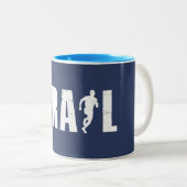 Treinritten Tweekleurige Koffiemok (Voorkant rechts)