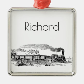  treinschets metalen ornament