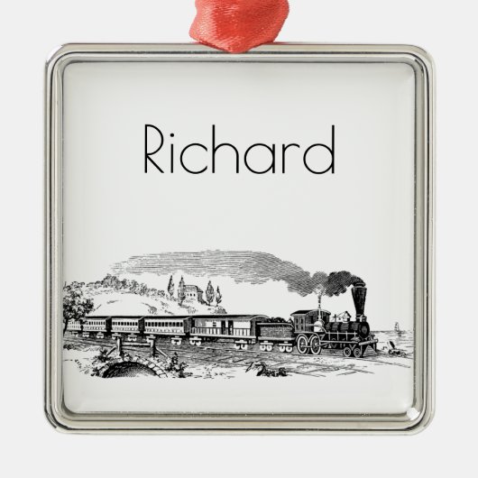  treinschets metalen ornament (Voorkant)