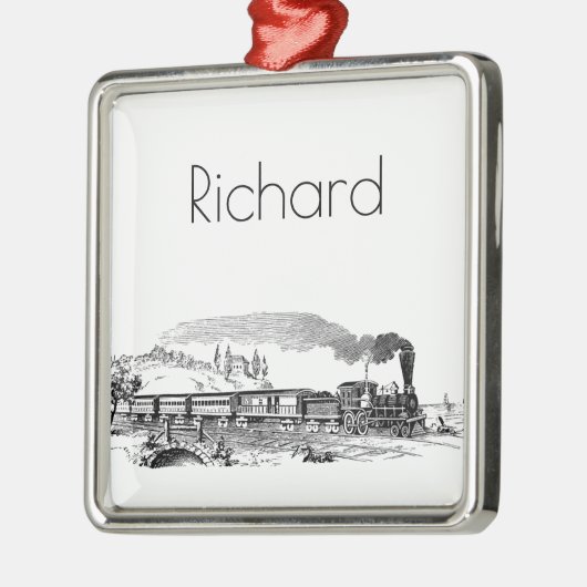  treinschets metalen ornament (Links)