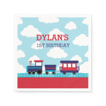 Treinservetten (Navy & Red) - Jongens Kinderen Ver