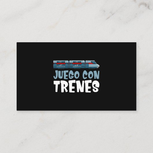 Treinset Locomotief Wagontekening Visitekaartje (Achterkant)