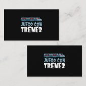 Treinset Locomotief Wagontekening Visitekaartje (Voorkant / Achterkant)