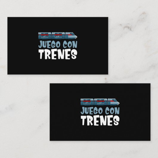 Treinset Locomotief Wagontekening Visitekaartje (Voorkant / Achterkant)