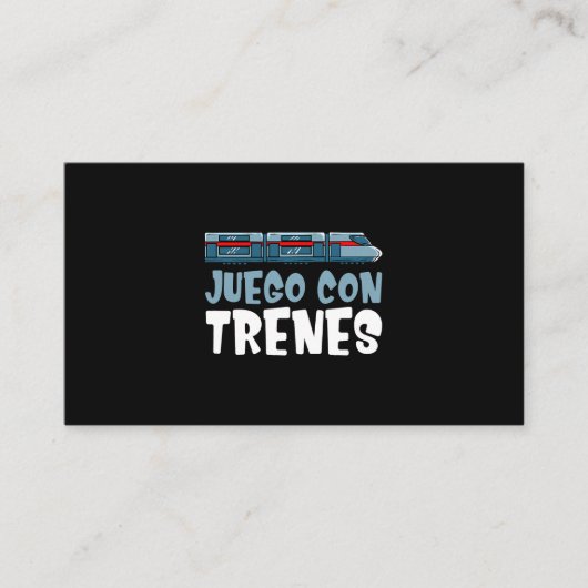 Treinset Locomotief Wagontekening Visitekaartje (Voorkant)