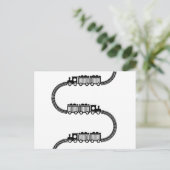 Treinsporen Briefkaart (Staand voorkant)