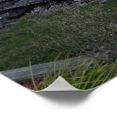 Treinsporen door Lake Poster (Hoek)