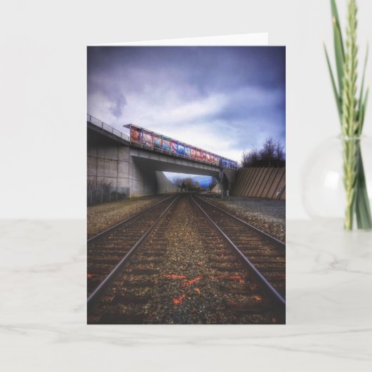 Treinsporen in Seattle Kaart (Voorkant)