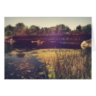 Treinsporen over de rivier