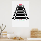 Treinsporen Poster (Keuken)