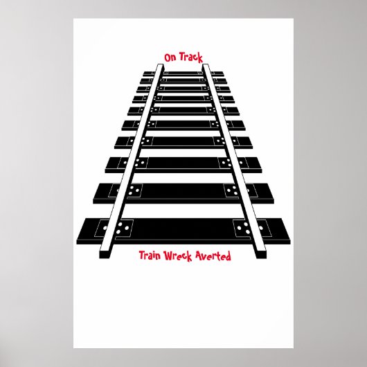 Treinsporen Poster (Voorkant)