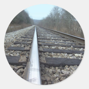 Treinsporen Ronde Sticker