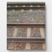 Treinsporen, spoorweg fotoplaat (Voorkant)