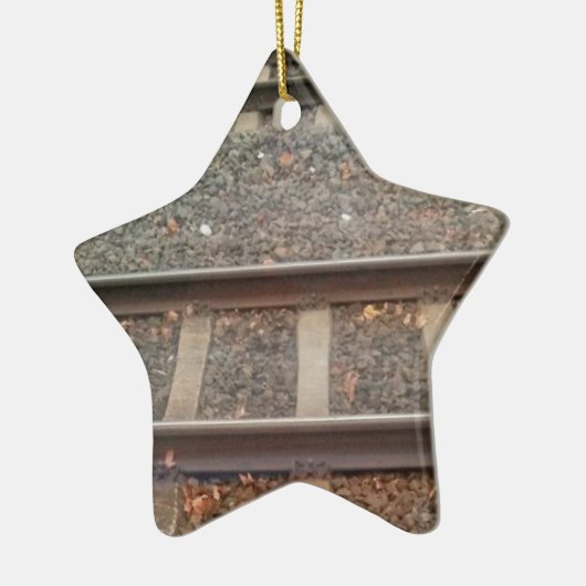 Treinsporen, spoorweg keramisch ornament (Links)