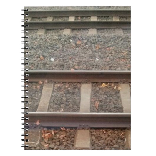 Treinsporen, spoorweg notitieboek (Voorkant)
