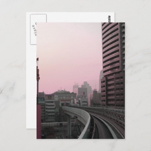 Treinsporen van Tokio Briefkaart (Voorkant / Achterkant)