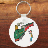 Treinspotten Sleutelhanger (Achterkant)