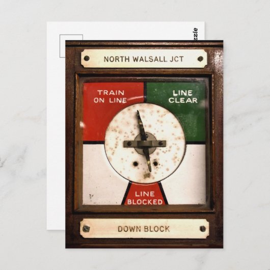 TREINSTALLATIES BRIEFKAART (Voorkant / Achterkant)