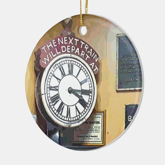 TREINSTALLATIES KERAMISCH ORNAMENT (Links)