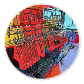 TREINSTALLATIES KERAMISCHE KNOP (Voorkant)