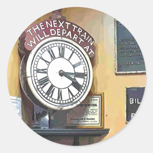 TREINSTALLATIES RONDE STICKER (Voorkant)