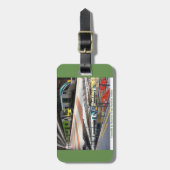 Treinstation afbeelding voor Bagagelabel (Voorkant verticaal)