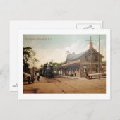 Treinstation, Bloomfield, Vintage van New Jersey Briefkaart (Voorkant / Achterkant)