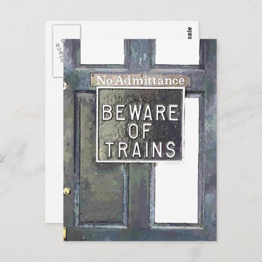 TREINSTATION BRIEFKAART (Voorkant / Achterkant)