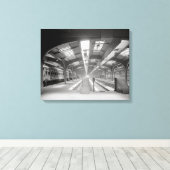 Treinstation Chicago, 1920. Antieke foto Canvas Afdruk (Insitu (Houten vloer))