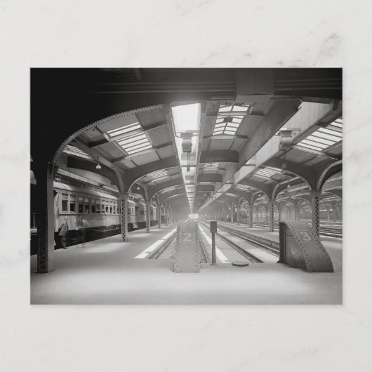 Treinstation Chicago, 1920 Briefkaart (Voorkant)
