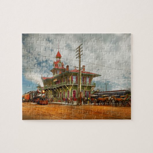 Treinstation - De L&N Railroad 1900 Legpuzzel (Horizontaal)