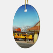 Treinstation - De Virginia & Truckee 1940 Keramisch Ornament (Links)
