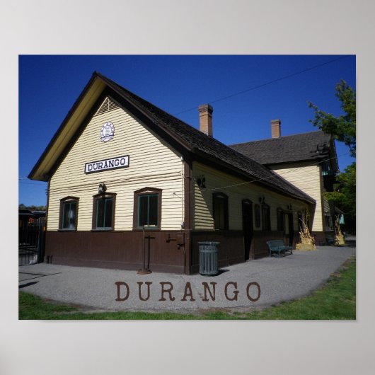 Treinstation Durango & Silverton Durango Colorado Poster (Voorkant)